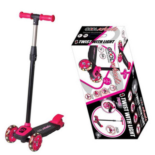 COOL WHEELS TROTINET TWIST SCOOTER W/LED LIGHT(PINK) 