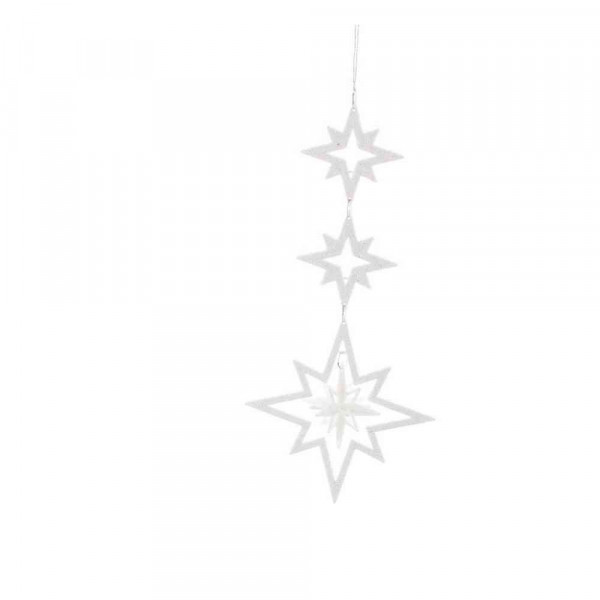 NOVOGODISNJI UKRAS ZVEZDA 21CM 