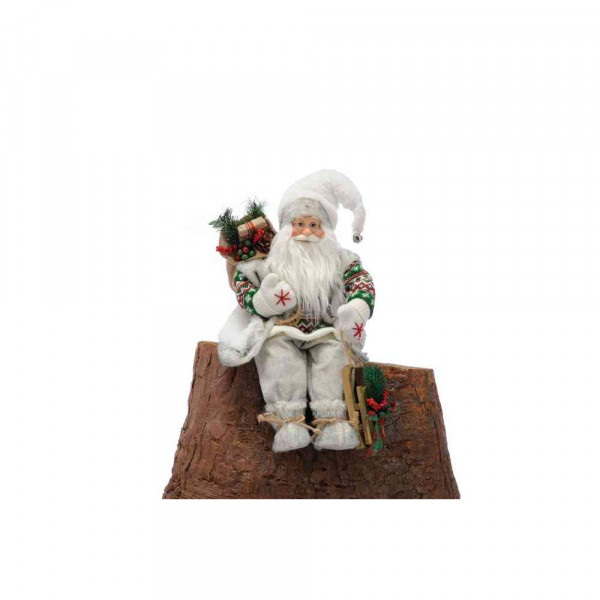 NOVOGODISNJI FIGURA DEDA MRAZ SA POKLONIMA 45CM 