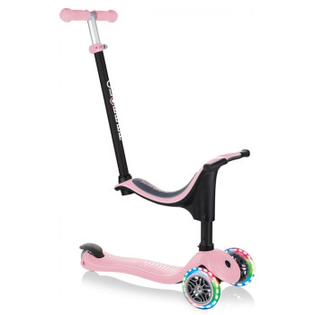 GLOBBER GURALICA - TROTINET GO UP SPORTY LIGHTS PASTEL PINK 452-210-3 