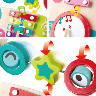 HAPE DECIJA DRVENA I MUZICKA GURALICA E0383A 