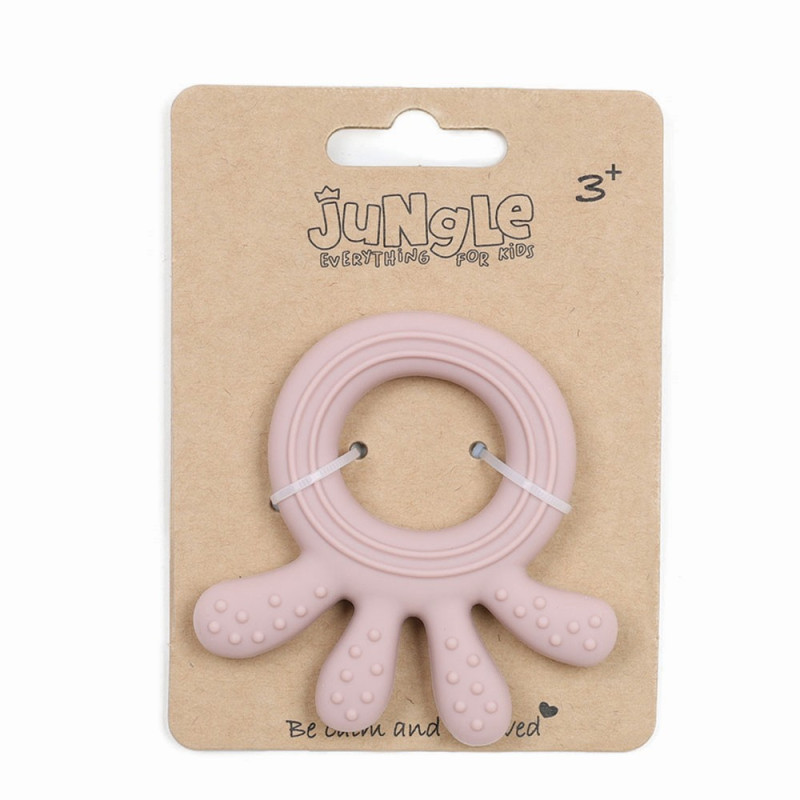 JUNGLE BEBI SILIKONSKA GLODALICA ROZE