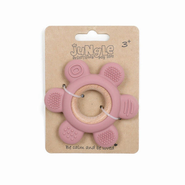 JUNGLE BEBI SILIKONSKA GLODALICA ROZE 