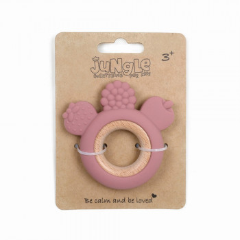 JUNGLE BEBI SILIKONSKA GLODALICA ROZE 