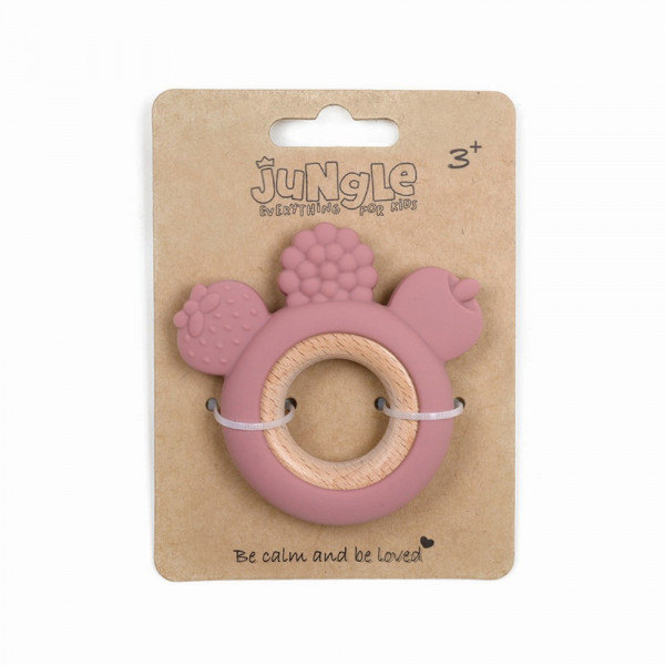JUNGLE BEBI SILIKONSKA GLODALICA ROZE 
