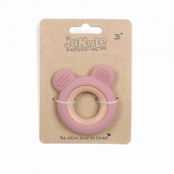 JUNGLE BEBI SILIKONSKA GLODALICA ROZE 