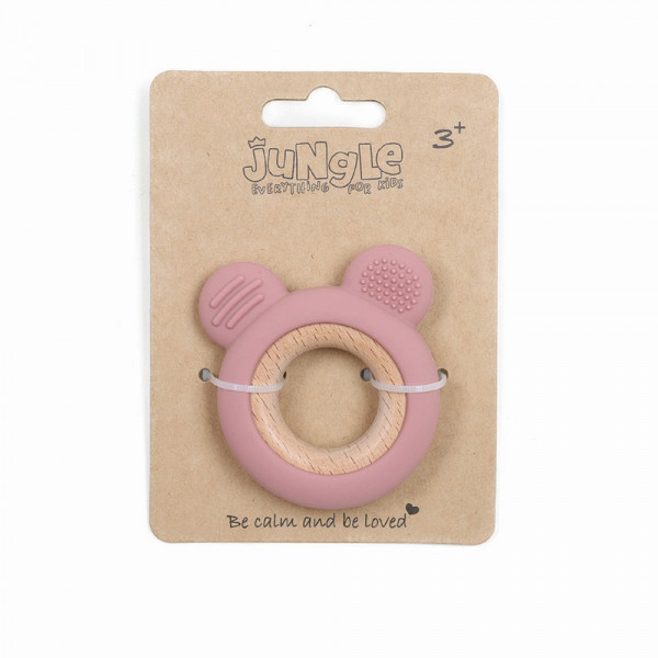 JUNGLE BEBI SILIKONSKA GLODALICA ROZE 