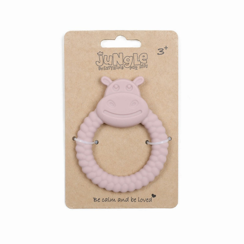 JUNGLE BEBI SILIKONSKA GLODALICA ROZE