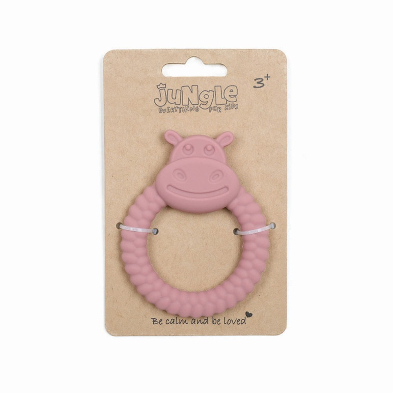 JUNGLE BEBI SILIKONSKA GLODALICA ROZE