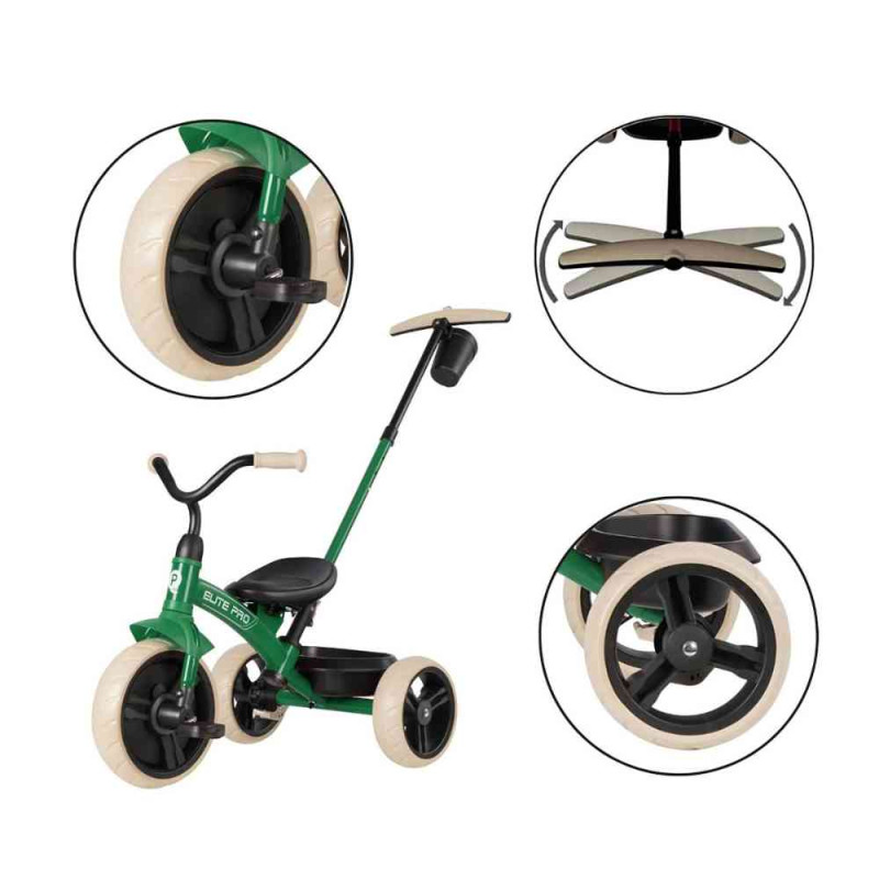 QPLAY TRICIKL ELITE PRO ZELENI T10-B