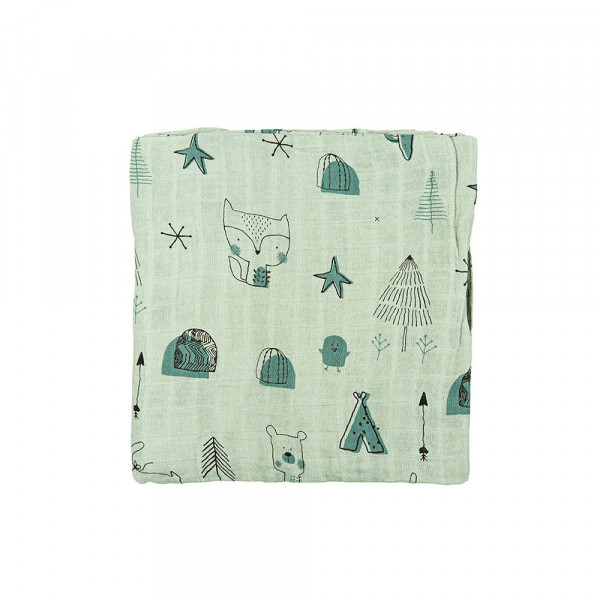 BIMBIDREAMS MUSLIN PREKRIVAC 56433756 TIRKIZ 