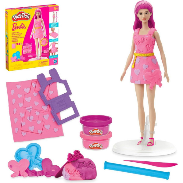 PLAY DOH BARBIE HEARTS AND HAIR 