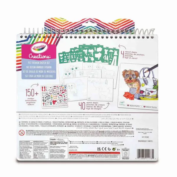 CRAYOLA BLOK SA STIKERIMA PETS 