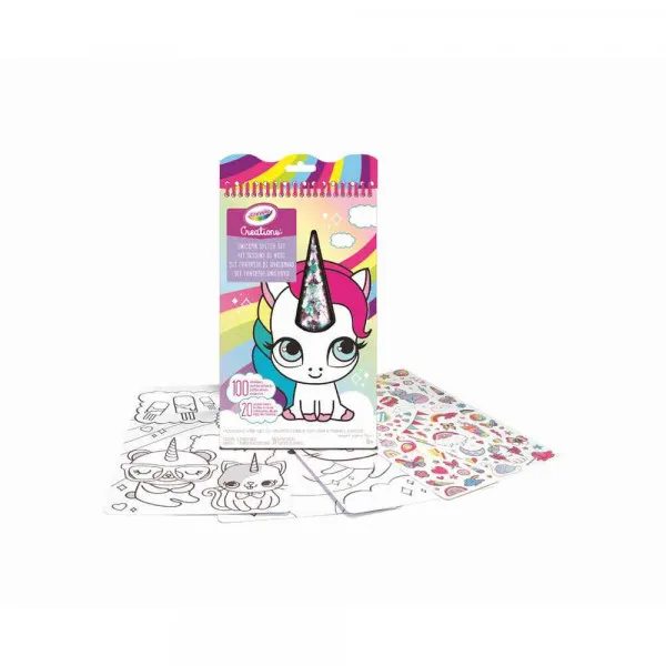 CRAYOLA BLOK SA STIKERIMA UNICORN 