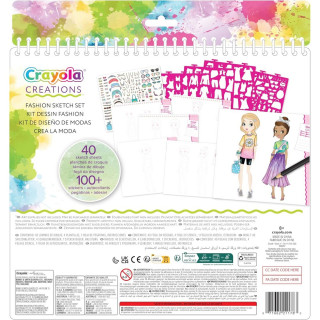CRAYOLA BOJANKA SA STIKERIMA I SABLONIMA FASHION 