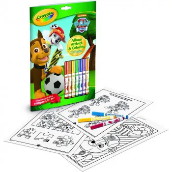 CRAYOLA BOJANKA SA STIKERIMA FLOMASTERIMA PAW PATROL 