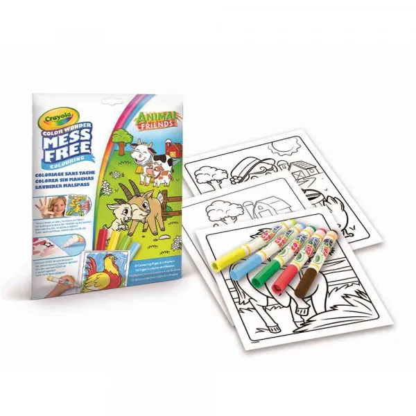 CRAYOLA BOJANKA SA FLOMASTERIMA ANIMAL FRIENDS 