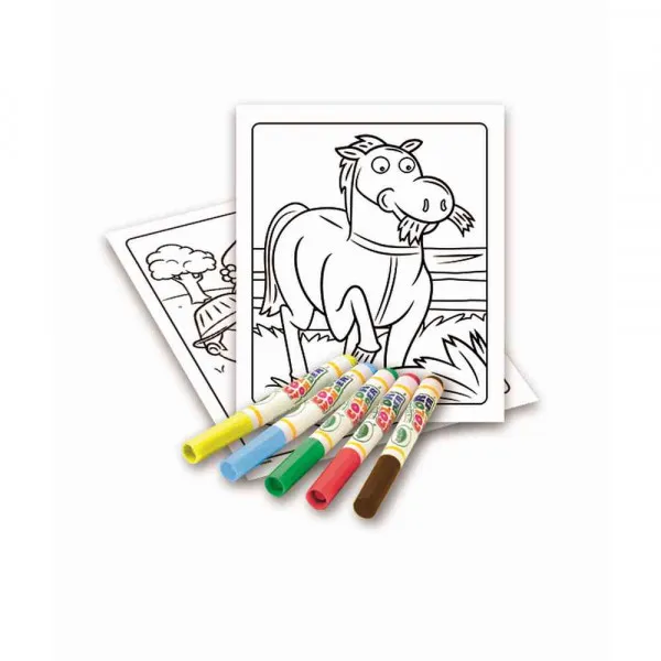 CRAYOLA BOJANKA SA FLOMASTERIMA ANIMAL FRIENDS 