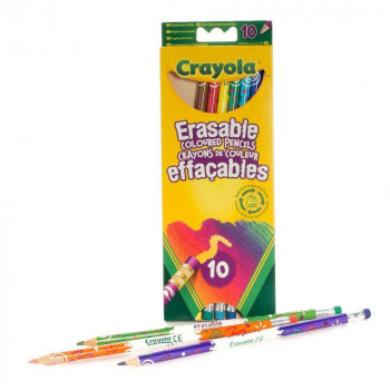 CRAYOLA 10 PISI-BRISI OLOVAKA DRVENA BOJICA 