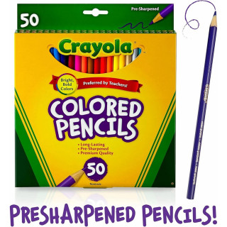 CRAYOLA DRVENE BOJICE 50 KOM 