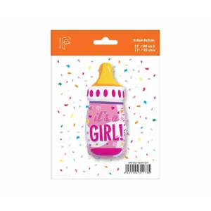 FOLIJA BALON BABY FLASICA ROZA 60CM