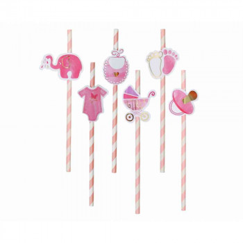 PAPIRNE SLAMCICE BABY BOY ROZE 20CM 8KOM 