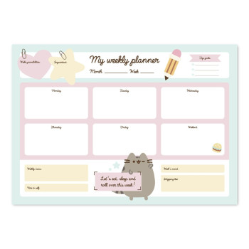 PUSHEEN NEDELJNI PLANER A3 
