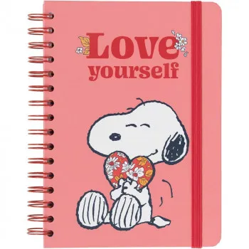 SNOOPY LOVE NOTES SA SPIRALOM A5 