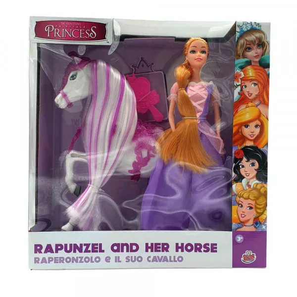 PRINCEZA RAPUNZEL 30 CM SA KONJICEM NEW 