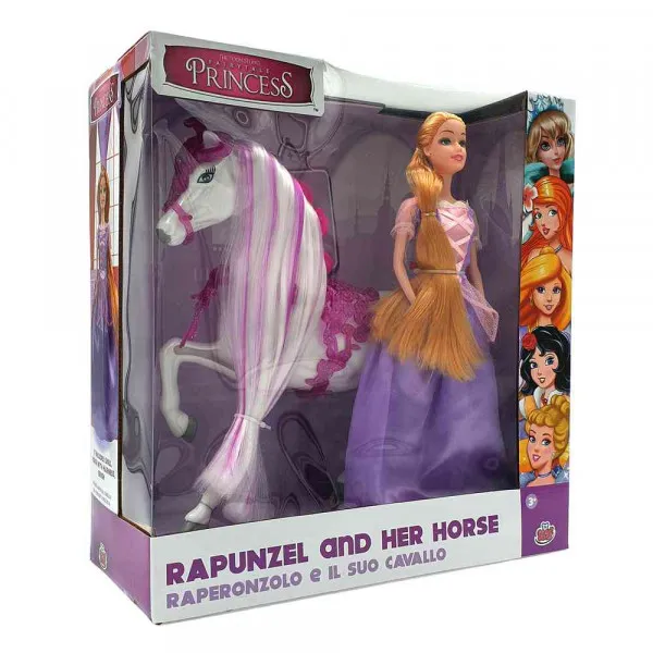 PRINCEZA RAPUNZEL 30 CM SA KONJICEM NEW 