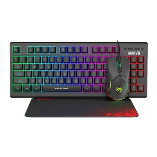 MARVO TASTATURA MIS PODLOGA USB LOOT 30 CM310 CRNI SET 