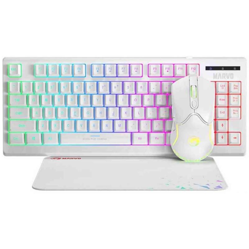 MARVO TASTATURA+MIS USB CM310 WHITE GAMING