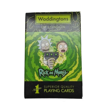 KARTE WADDINGTONS NO 1 - RICK & MORTY - PLAYING CARDS - ADULT SWIM 