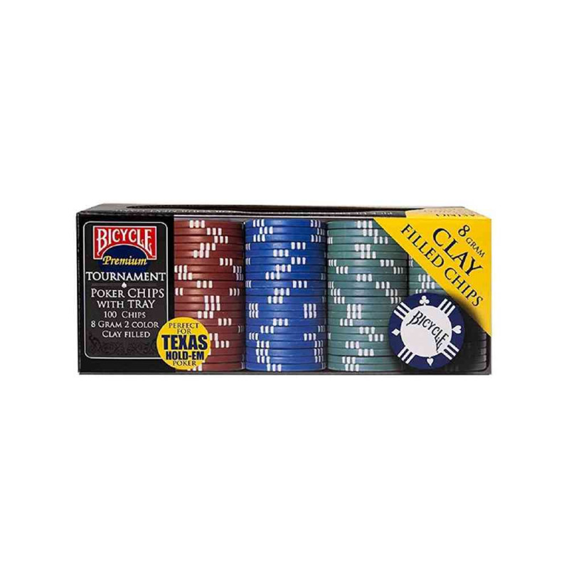 cIPOVI ZA POKER BICYCLE - TOURNAMENT POKER 8G CLAY CHIPS