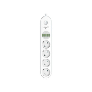 PRODUŽNI KABL MOYE VOLTAIC POWER STRIP 4 EU PLUGS + 4 USB PLUGS 4000W 16A 