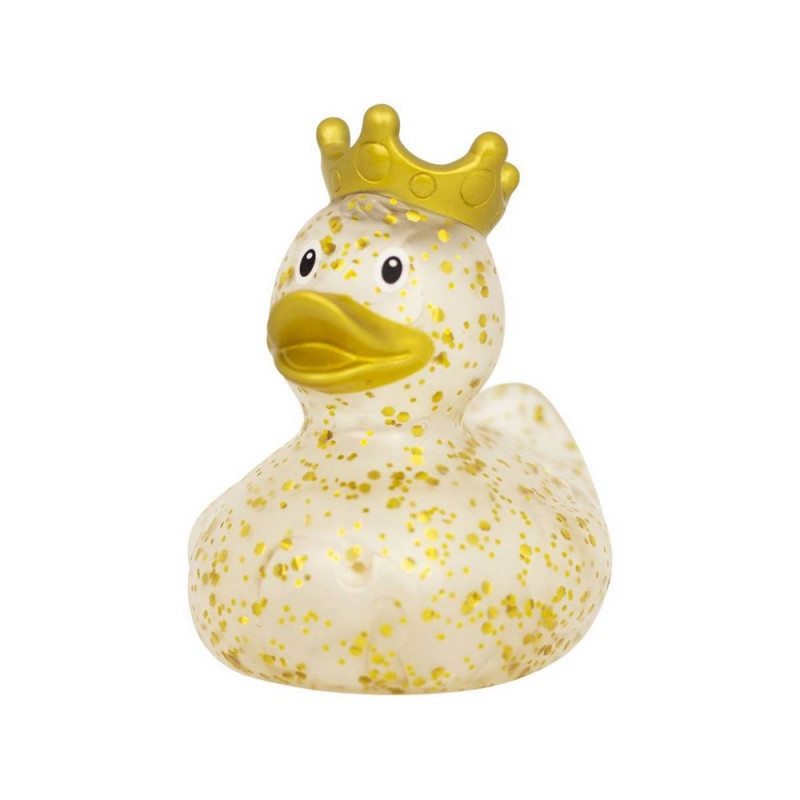 LILALU PATKICA - GLITTER - RUBBER DUCK WITH CROWN - GOLD 