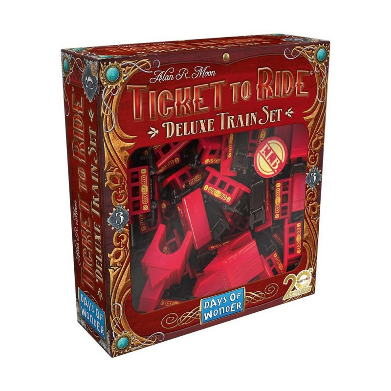 DRUŠTVENA IGRA TICKET TO RIDE EUROPE - 20TH ANNIVERSARY DELUXE TRAIN SET - RED 
