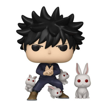 BOBBLE FIGURE ANIME - JUJUTSU KAISEN POP! - MEGUMI FUSHIGURO WITH RABBITS 