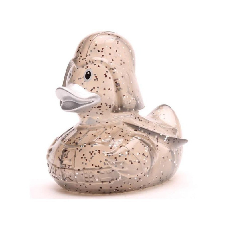 LILALU PATKICA - GLITTER BLACK STAR - RUBBER DUCK 
