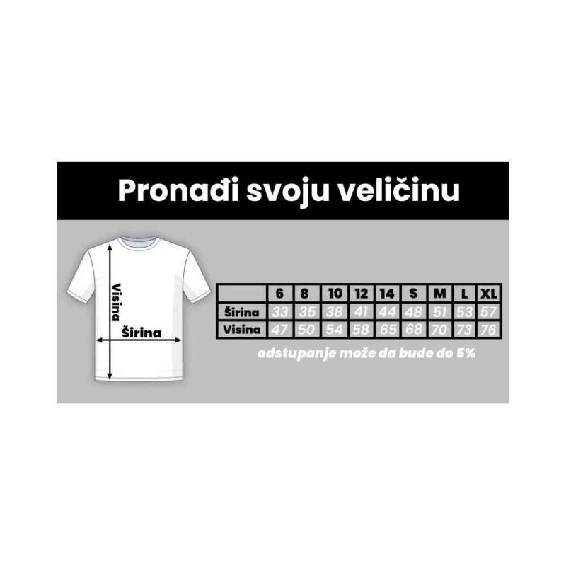 MAJICA DEFKO I ĆAKI LETNJA - NOVKE I ŠMIGIĆKA - S