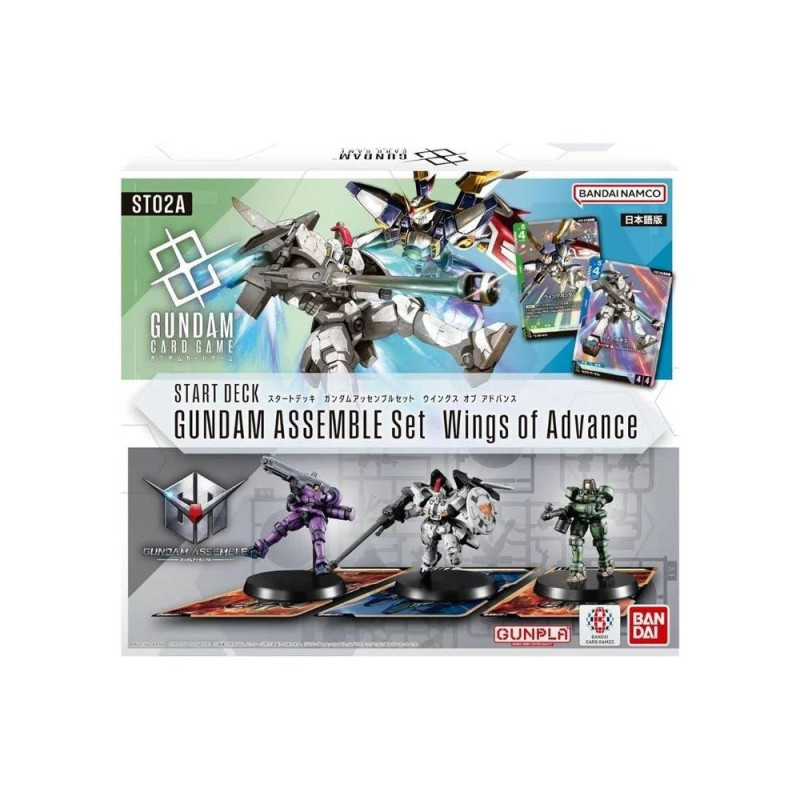 BOARD GAME - GUNDAM - TCG WINGS OF ADVANCE ASSEMBLE SET STARTER DECK 