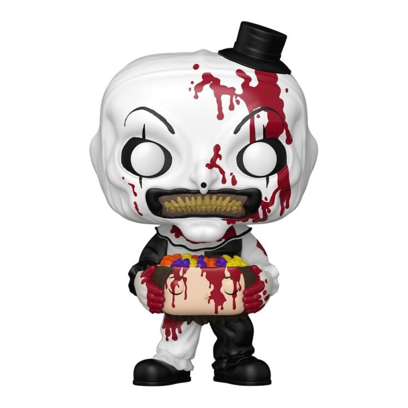 BOBBLE FIGURE MOVIES - TERRIFIER POP! - ART THE CLOWN WITH CANDY FILLED HEAD 