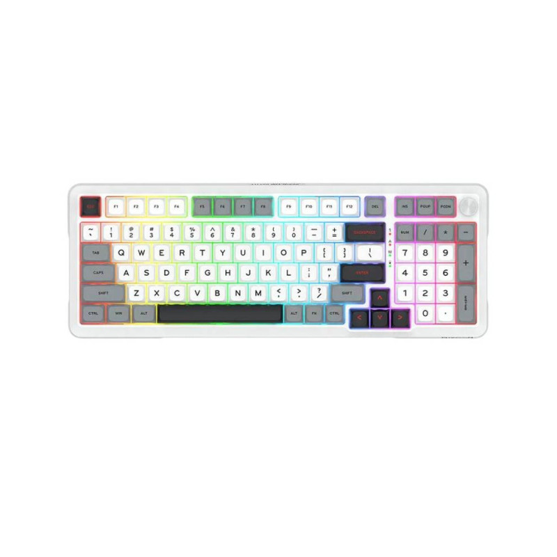 TASTATURA REDRAGON BRAGI PRO K688 WIRED/2.4G/BT WHITE 