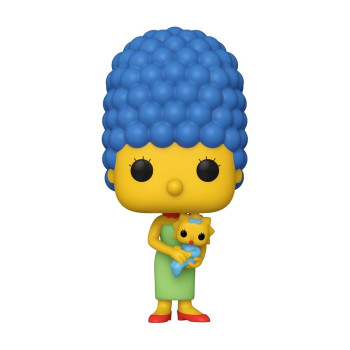 BOBBLE FIGURE TELEVISION - THE SIMPSONS POP! - MARGE WITH MAGGIE 1738 