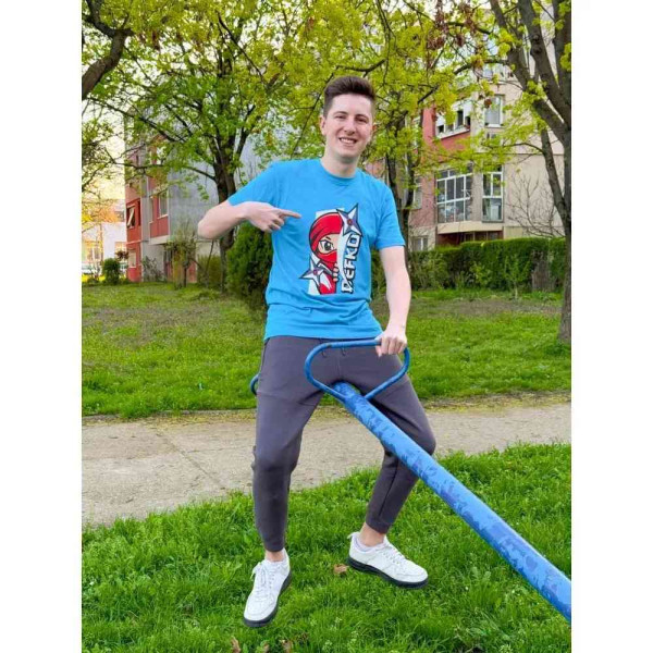 MAJICA PEEK DEFKO BLUE - NOVKE I ŠMIGIĆKA - 14 