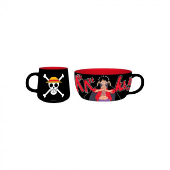 GIFT SET ABYSTYLE - ONE PIECE - LUFFY - ČINIJA I ŠOLJA AKCIJA 400ML 