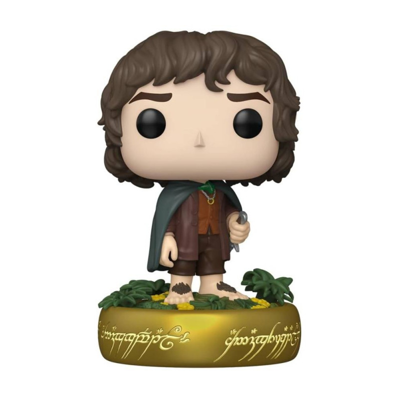 BOBBLE FIGURE MOVIES - THE LORD OF THE RINGS POP! - FRODO BAGGINS ON RING #1832 