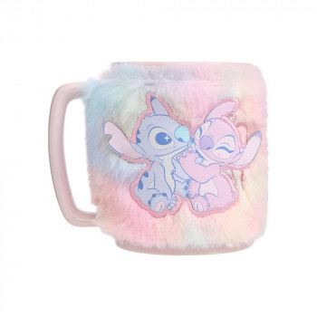 ČUPAVA ŠOLJA LILO & STITCH - STITCH AND ANGEL - FUZZY MUG 