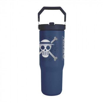TRAVEL MUG PYRAMID - ONE PIECE - STRAW HAT LOGO 880ML 