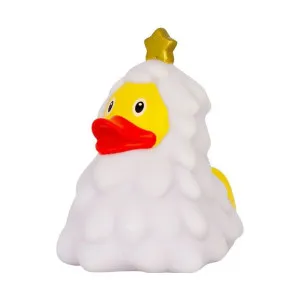 LILALU PATKICA - WHITE CHRISTMAS TREE - RUBBER DUCK 9CM